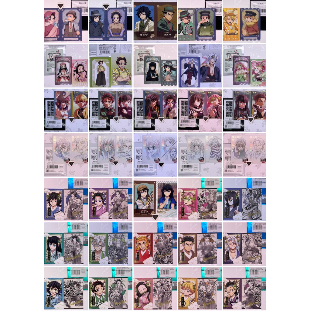 OtakuTPstore made in Japan combo clear metal pola waffle agf card nhân phẩm anime Kimetsu no Yaiba M