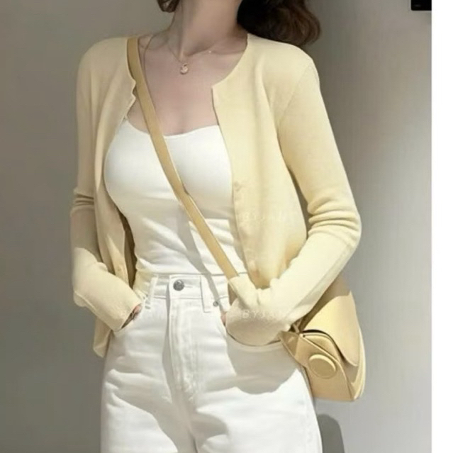 (MỞ BÁN) Áo Khoác  Cardigan Nữ Dáng Dài Có Cúc Basic Thanh Lịch KENCO M5091 | BigBuy360 - bigbuy360.vn