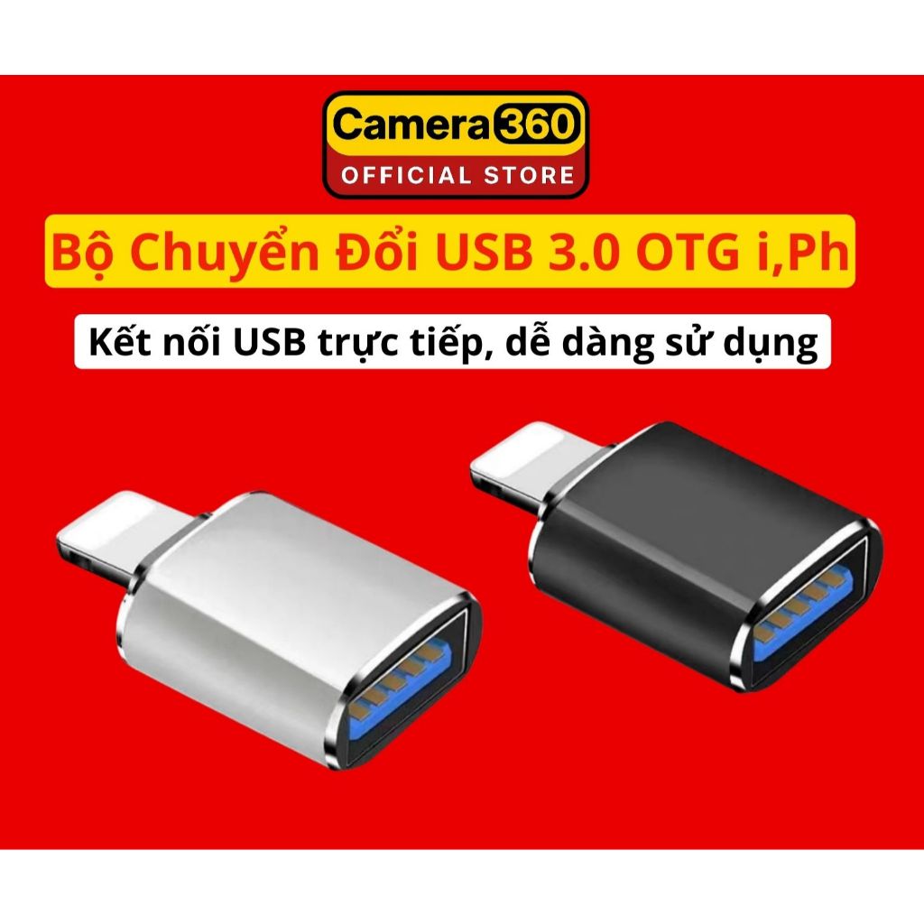 Bộ chuyển đổi USB 3.0 OTG thích hợp iOS 13 trên iPh 14 đến 6s iPad có thể đọc Ổ đĩa Flash USB