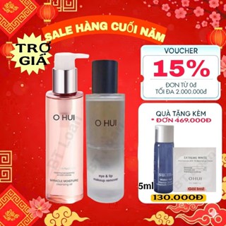  Dầu Tẩy trang đa năng mặt  mắt môi ohui diệu nhẹ siêu sạch 2 trong 1 eye  lip Makeup cleansing oil 