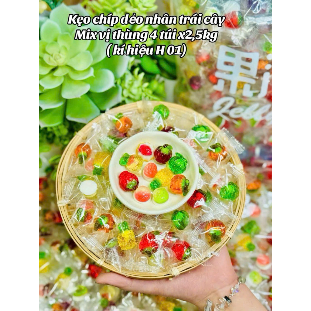 Kẹo dẻo chip mini mix vị ( 100gr -500gr)