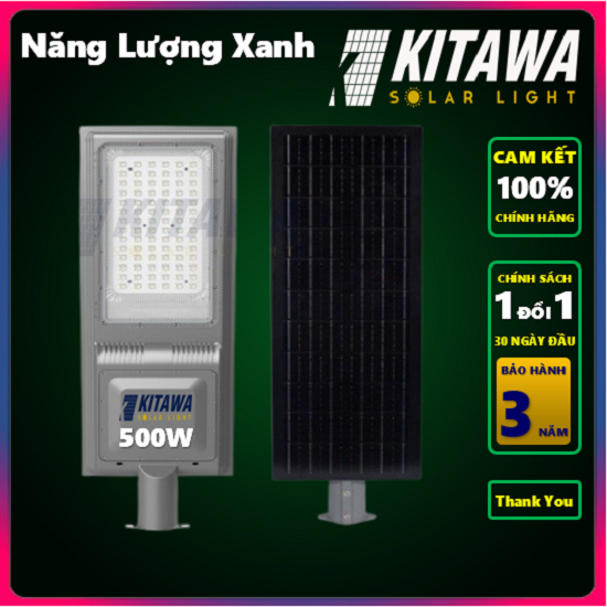 KITAWA - Đèn đường liền thể năng lượng mặt trời 500W - LT15.500