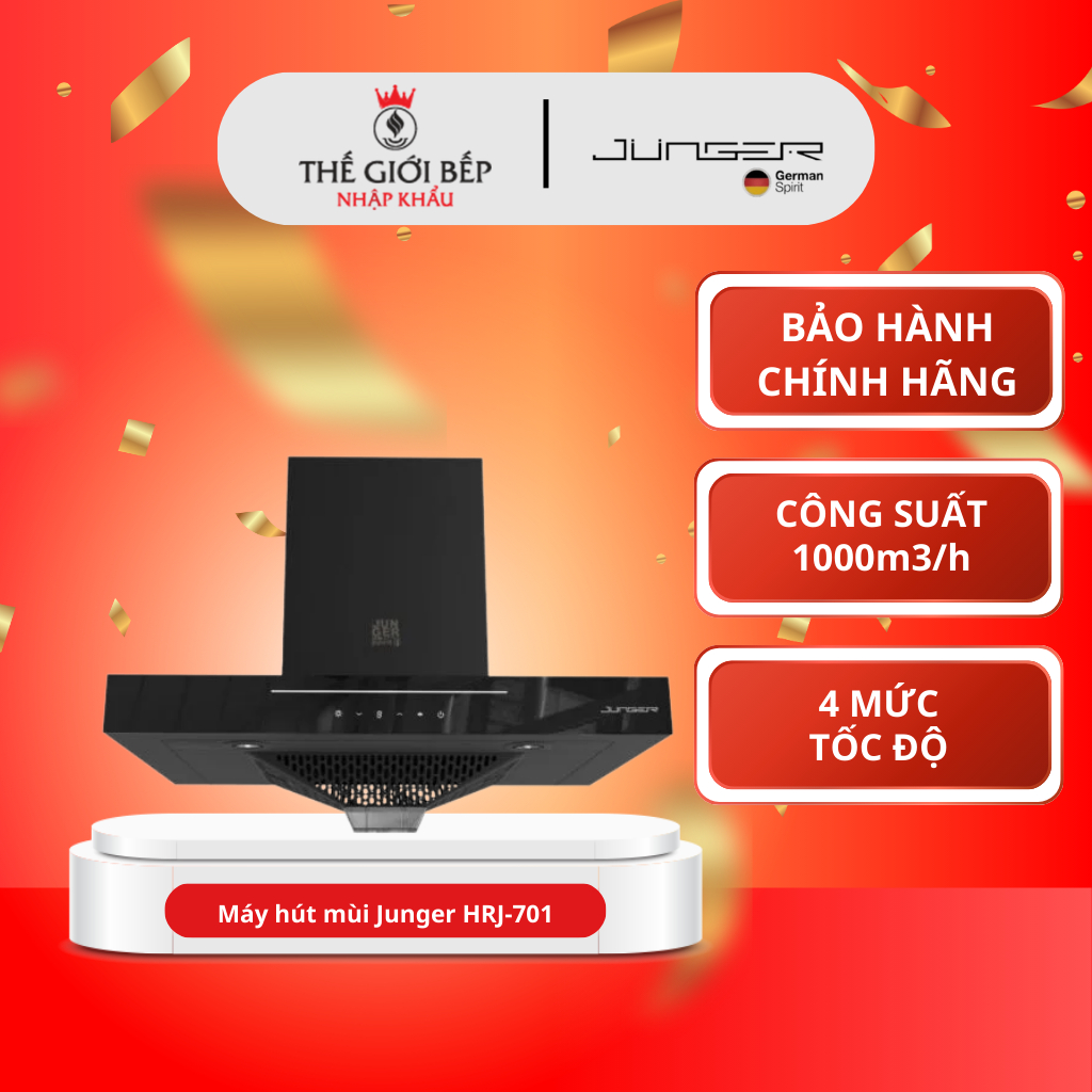 Máy hút mùi Junger HRJ-701 - Âm Tủ, Tiết Kiệm Điện, Vận Hành Êm Ái