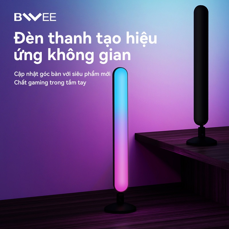 BWEE đèn thanh led decor setup góc PC đồng bộ theo màn hình âm thanh ánh sáng
