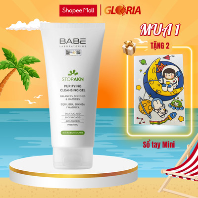 Sữa Rửa Mặt Babé Stop Akn Purifying Cleansing Gel Cho Da Dầu Mụn 5ml - 100ml - 200ml