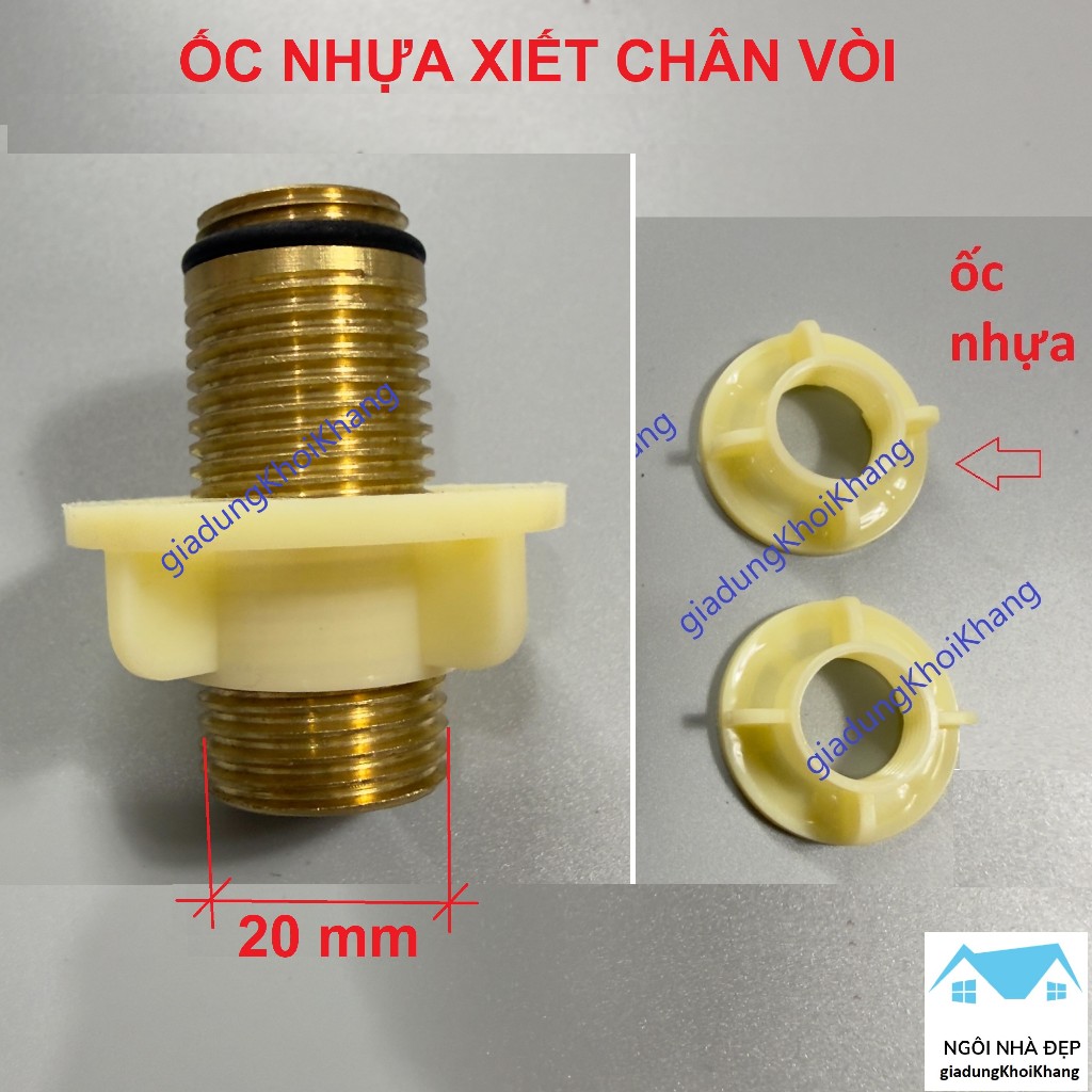 ỐC NHỰA SIẾT CHÂN VÒI LAVABO, VÒI Rửa bát, ốc nhựa khó chân vòi