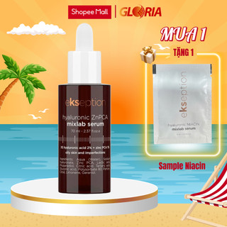  Serum Kẽm Ekseption Hyaluronic ZnPCA HA + 1% ZnPCA Giảm Mụn Kiềm Dầu 75ml 