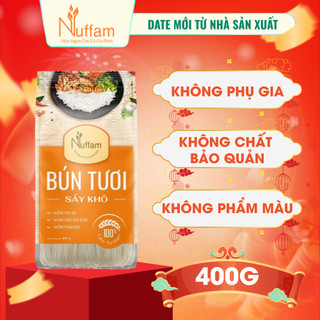  Bún Tươi Sấy Khô 400gr - Chính Hãng Nuffam - Thơm Ngon Làm Hoàn Toàn Từ Gạo 400gr 