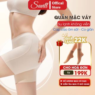  Quần Mặc Váy Dạng Đùi Đúc Su Thoáng Mát - Quần Bảo Hộ Cạp Cao Ôm Dáng Không Lộ Viền SAVILL V779 