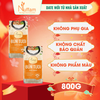  Combo 2 Túi Bún Tươi Sấy Khô - Chính Hãng Nuffam - Túi 400gr 