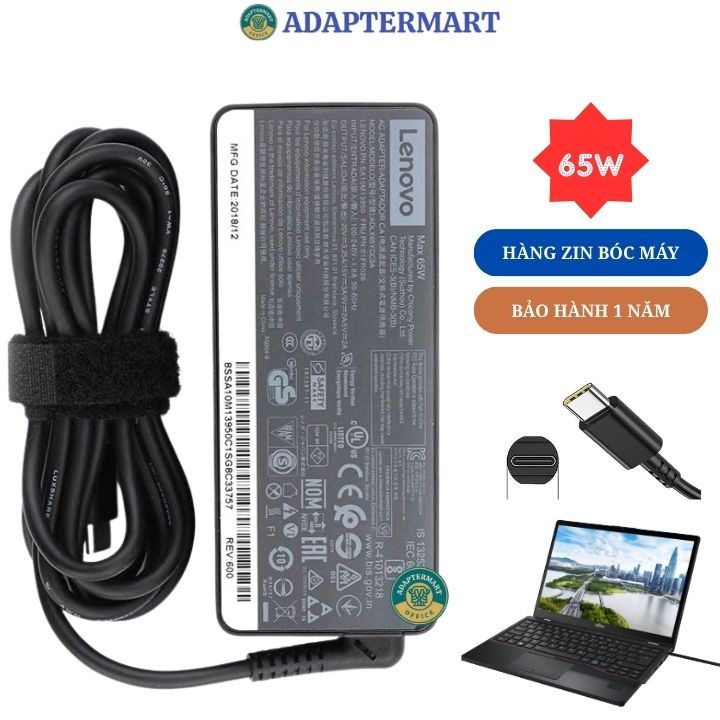 Sạc laptop Fujitsu UH-X/D2 UH-X 9U13A2 20V - bảo hành 12 tháng, Sạc Fujitsu 45W 65W Type-C