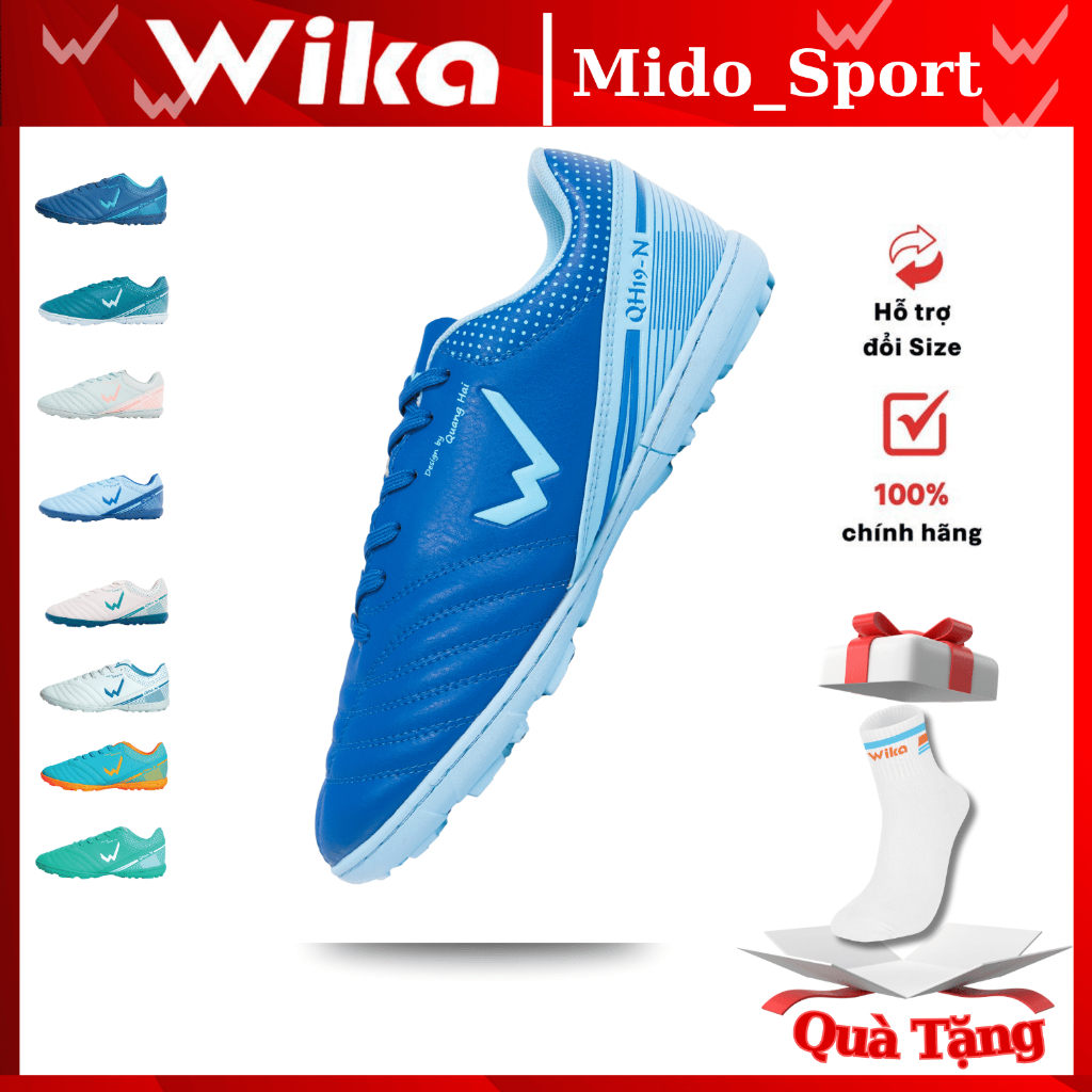 Giày Đá Bóng Wika QH19 Neo Chính Hãng Cho Sân Cỏ Nhân Tạo, Đinh Dăm Tf Bám Sân Cực Tốt, Đã Được Khâu