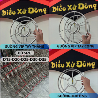  Guồng chữ C inox 304 guồng quấn dây diều đủ kích thước D15 D20 D25 D30 D35 hàng kỹ 