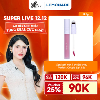   Võ Hà Linh x Lemonade  Son kem mịn lì thuần chay Lemonade Perfect Couple Lip 3.5g 