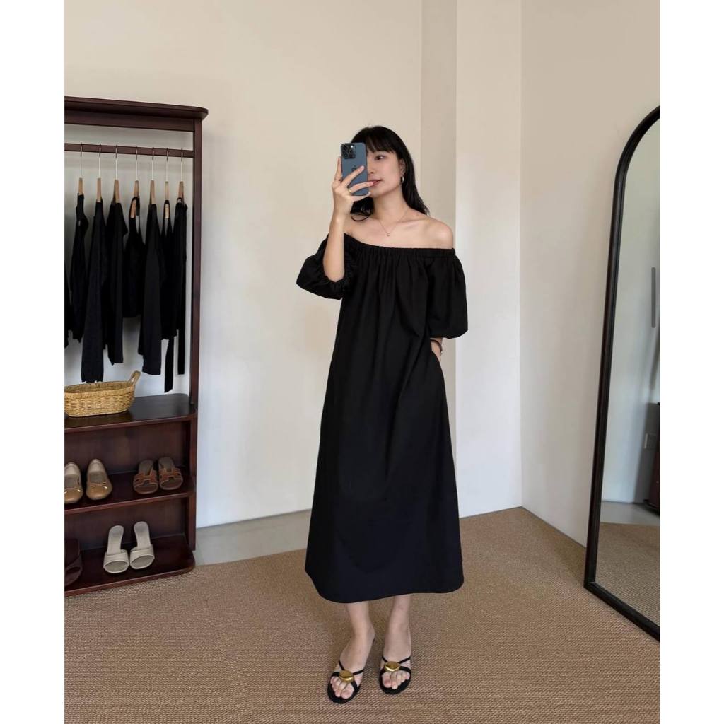 𝗡𝗼𝘃𝗮 𝗗𝗿𝗲𝘀𝘀 -|BEELY| - Đầm Linen trễ vai