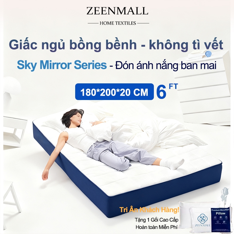 ZEEN Nệm Lò Xo 1m8x2m Dày 20cm Túi Độc Lập - đệm giường