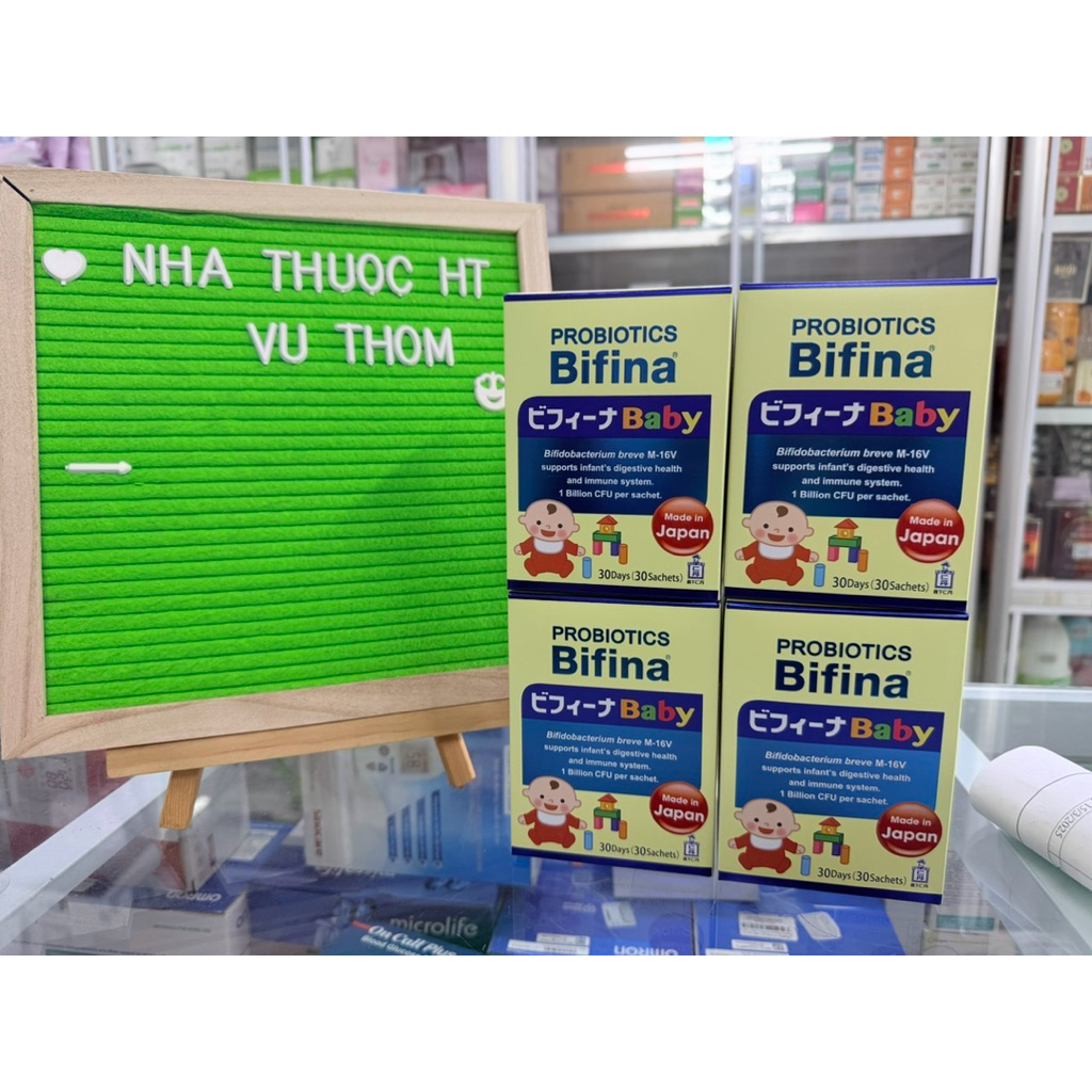 Men vi sinh Bifina Baby Nhật Bản – Hộp 30 gói – Hỗ trợ tiêu hóa, giảm táo bón, tăng đề kháng cho trẻ