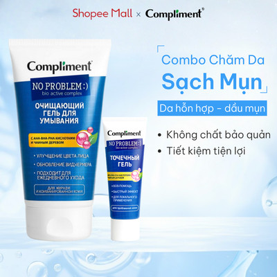 Combo Compliment Da Dầu Mụn Sữa Rửa Mặt 200ml & Kem Giảm Thâm 25ml Sạch Sâu, Ngừa Mụn