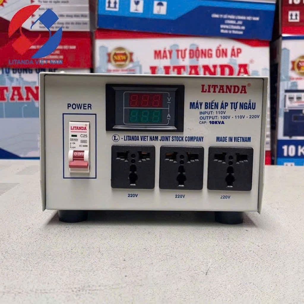Biến Áp 110V Lên 220V Dây Đồng 10KVA 15KVA 20KVA Dùng Thiết Bị Điện Việt Nam Ở Nước Ngoài