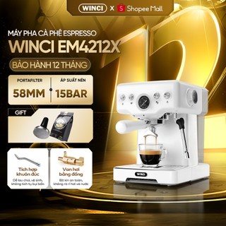 Máy pha cà phê Winci 4212X Pro bản nâng cấp tay cầm 58mm. Bảo hành 1 năm chính hãng 
