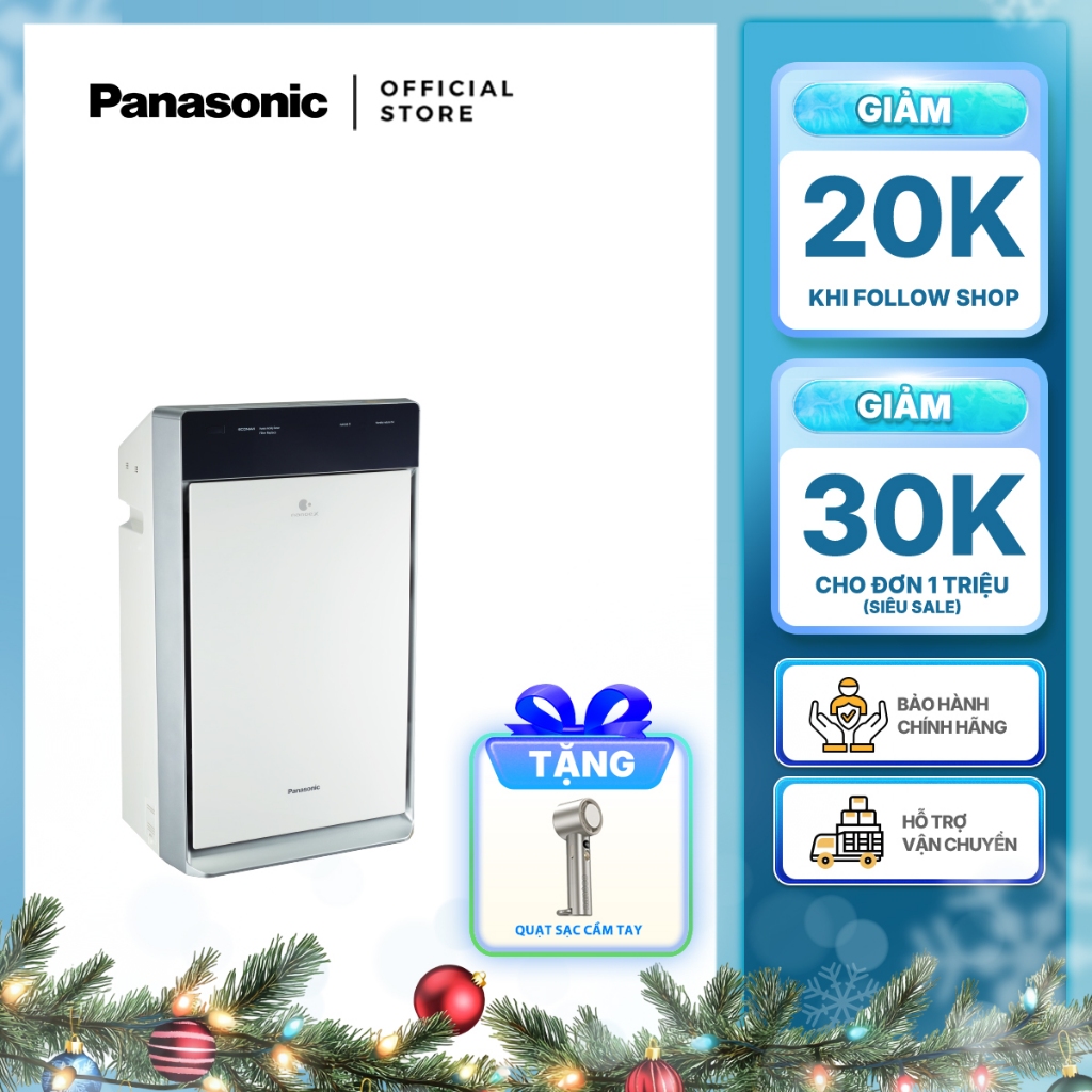 Máy lọc không khí Panasonic model F-VXV70A (công nghệ lọc Nanoe X, cảm biến bụi - mùi/ độ ẩm/ ánh sáng/ chuyển động) | BigBuy360 - bigbuy360.vn