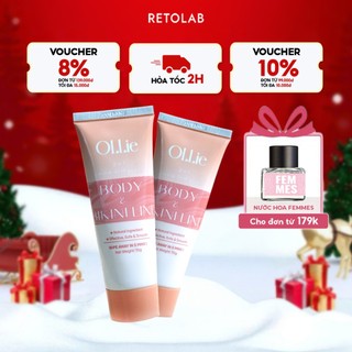  Combo 2 Kem tẩy lông OLLIE  tẩy lông vùng kín nách tay chân triệt lông an toàn không đau rát dung tích 70g 