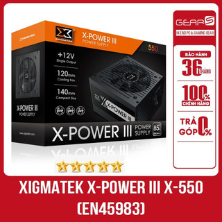 [FULL VAT] Nguồn XIGMATEK X-POWER III X-550 - Bảo Hành 36 tháng