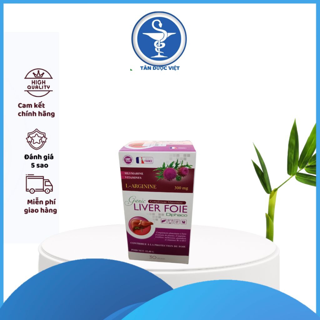 GANIC LIVER - Nhập khẩu Pháp giúp tăng cường chức năng gan, men gan cao, gan nhiễm mỡ