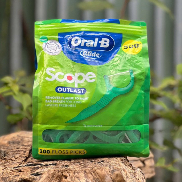 Tăm chỉ nha khoa Oral-B Glide Scope Outlast 300 cây.