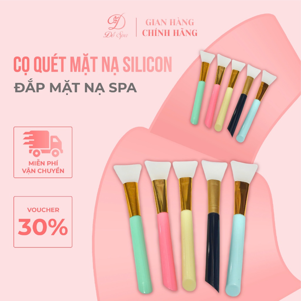 Chổi Silicon Đắp Mặt , quét bột mặt nạ dùng cá nhân và trong Spa