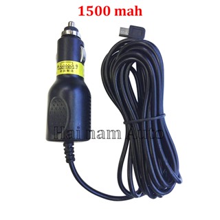  Tẩu cấp nguồn cho camera hành trình chân cắm Mini USB nguồn ra: 5V - 1500 mAh dây dài 3.5m 