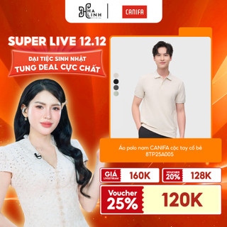   Võ Hà Linh x CANIFA  Áo polo nam CANIFA cộc tay cổ bẻ 8TP25A005 