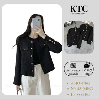  Áo khoác dạ BIG SIZE lên đến 80kg màu đen 2  nắp túi dành cho nữ phong cách sang chảnh  bigsize  