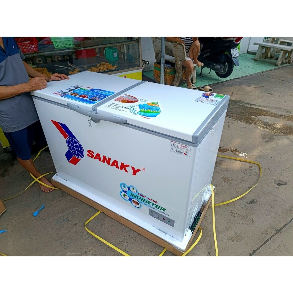 Tủ đông Sanaky Inverter 270 lít VH-3699A3, 1 ngăn đông Chỉ giao HCM, Long An, Bình Dương, Biên Hoà c