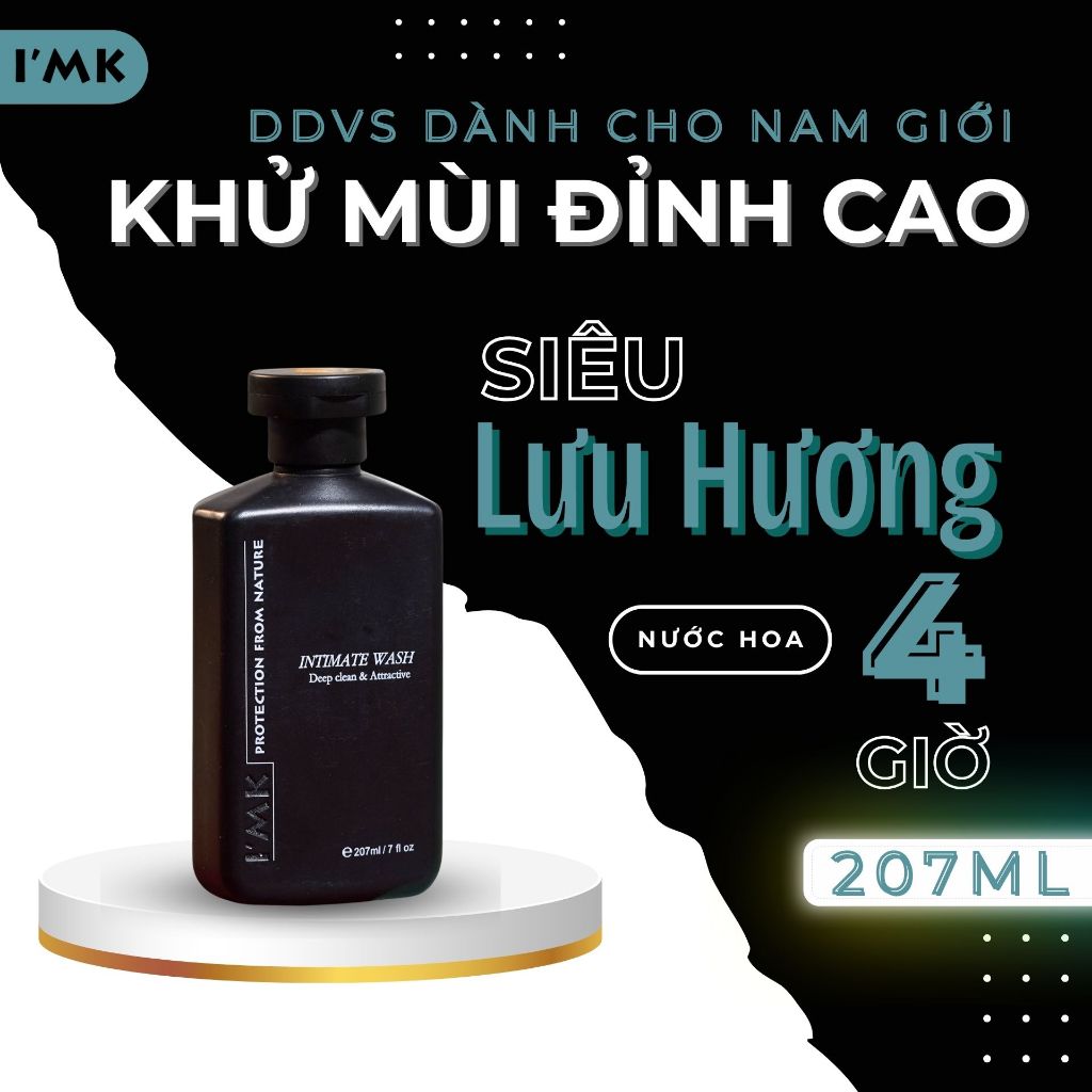 Dung Dịch Vệ Sinh Nam I'MK Intimate Wash Cao Cấp 4H Lưu Hương Nước Hoa