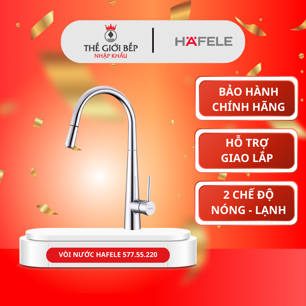 Vòi rửa chén bát Hafele HT21-CH1P245 577.55.220
