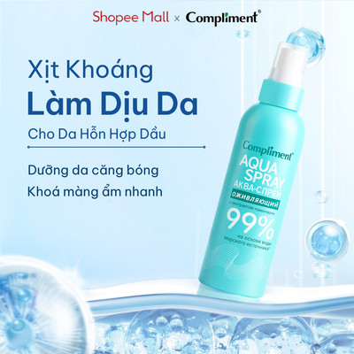 Xịt Khoáng Compliment Revitalizing Cấp Ẩm Tức Thì, Phục Hồi Và Làm Dịu Da Nhạy Cảm 200ml