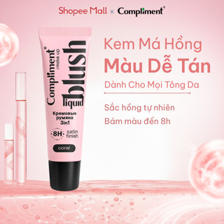  Má Hồng Kem Compliment 3in1 Mịn Lì Tự Nhiên Bền Màu Lâu Trôi Dễ Tán Độ Che Phủ Cao 10ml 