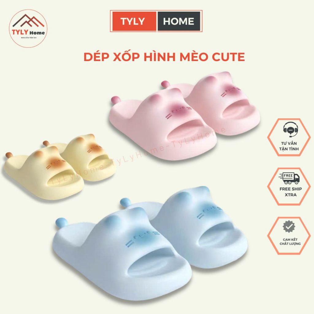 Dép Đi Trong Nhà Hình Mèo Dễ Thương