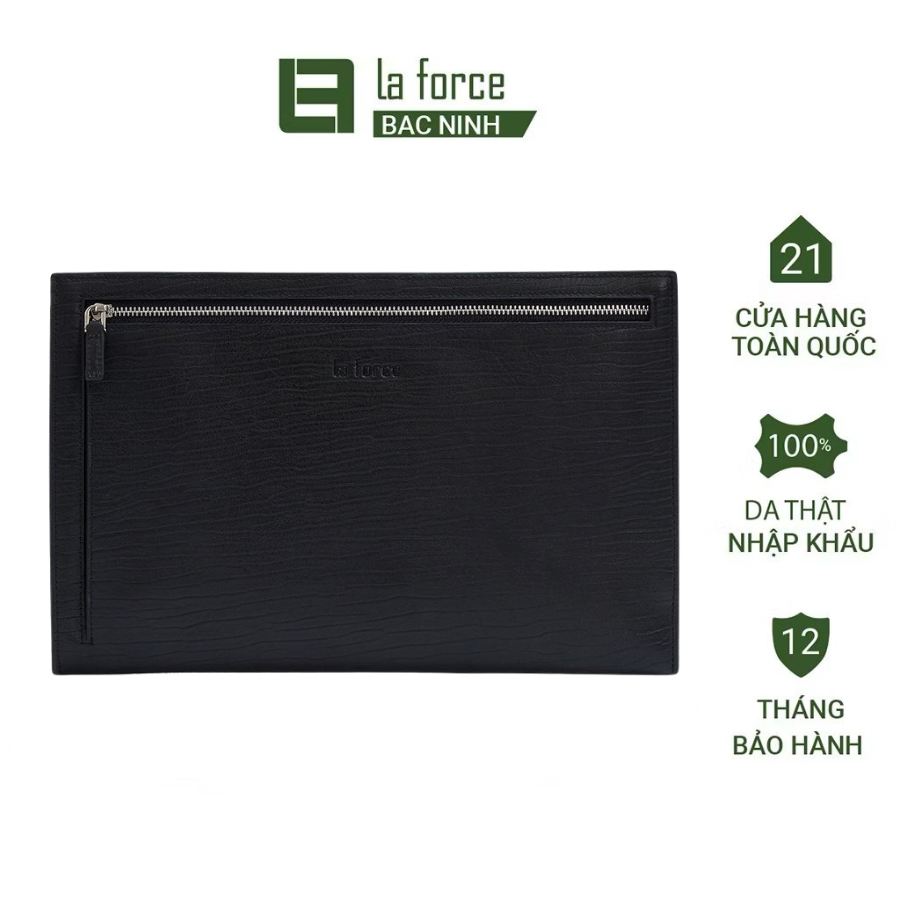 Ví cầm tay nam LAFORCE VCTLA3316-D da bò mềm cao cấp CHÍNH HÃNG