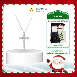  Dây Chuyền Bạc 925 Hanada Dây Chuyền Thánh Gía Đá 0605 K8 