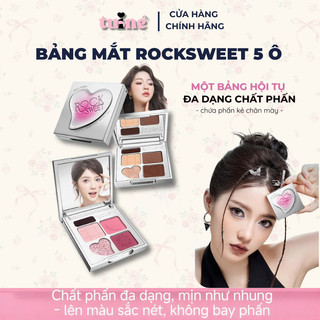   ƯU ĐÃI MỞ BÁN  Bảng phấn mắt 5g Bảng Highlight Và Tạo Khối Bảng Mắt Rock Sweet RS makeupmat 