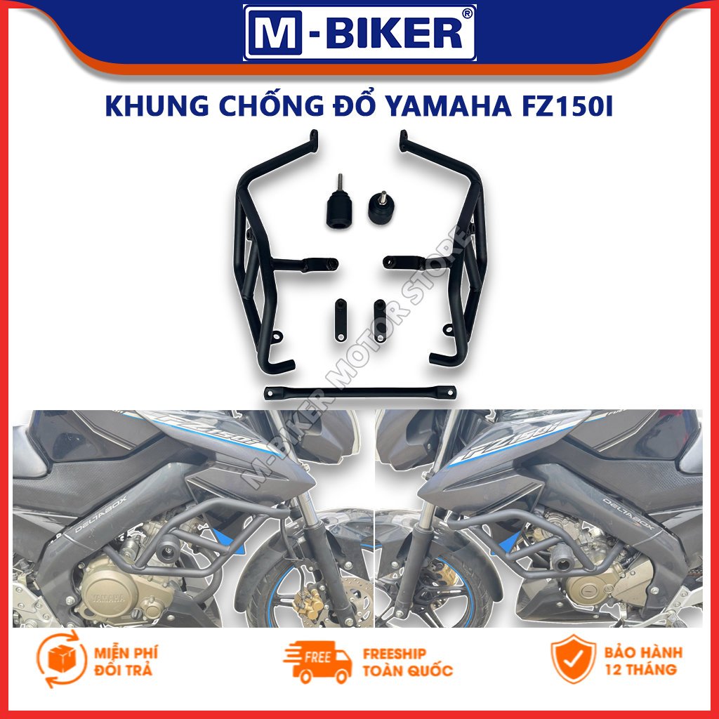 M-Biker | Chống đổ Fz150, Khung chống đổ Fz150, Chống đổ kèm gù cho Fz150