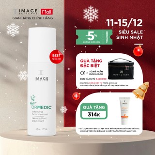  Sữa rửa mặt làm sạch cho da nhạy cảm dầu hỗn hợp IMAGE Skincare - ORMEDIC Balancing Facial Cleanser 177ml 