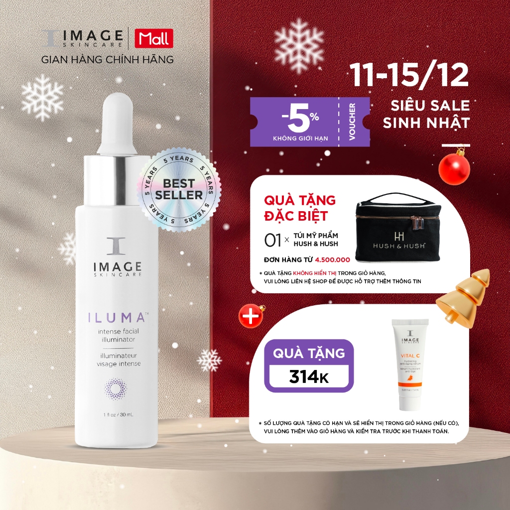  Serum hỗ trợ dưỡng sáng & mờ thâm nám IMAGE Skincare - ILUMA Intense Facial Illuminator 30ml 