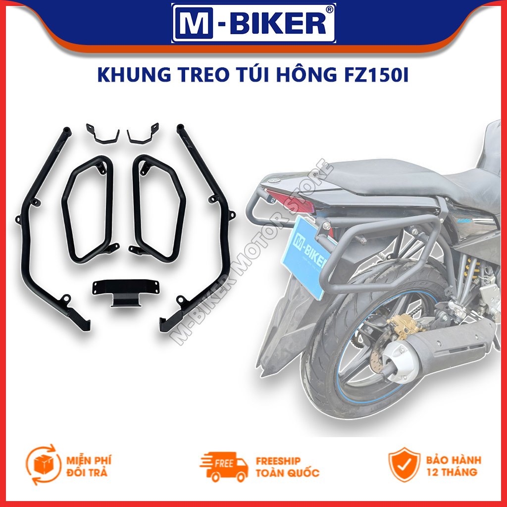 M-Biker | Khung túi hông Fz150, Baga hông Fz150, Khung treo túi hông không có mặt baga sau Fz150