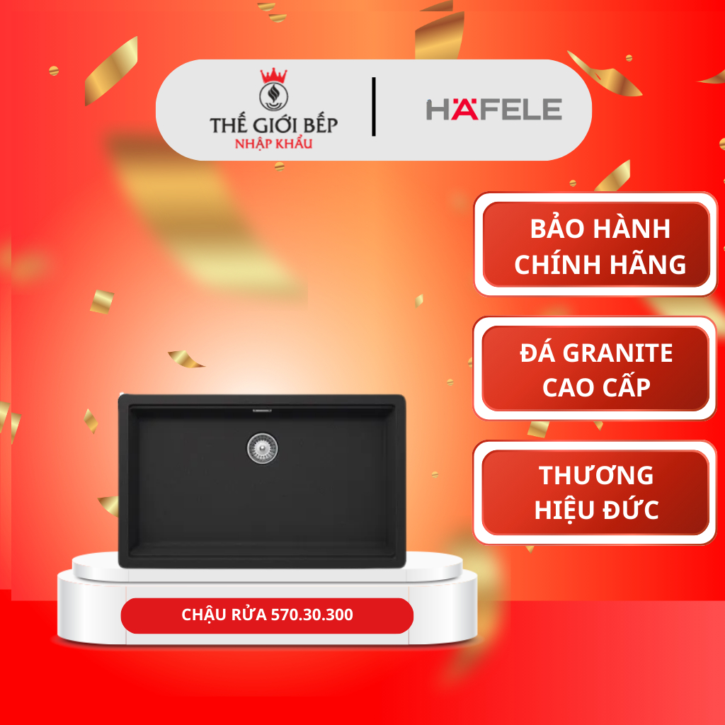 Chậu Rửa Bát HS20-GEN1S80 Hafele 570.30.300 - Thiết Kế Đá Sang Trọng, Bền Đẹp