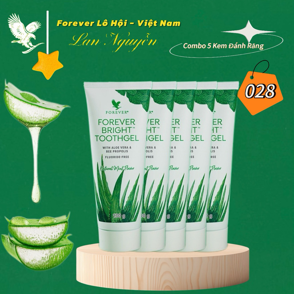 Combo 5 Kem Đánh Răng Lô Hội-028flp