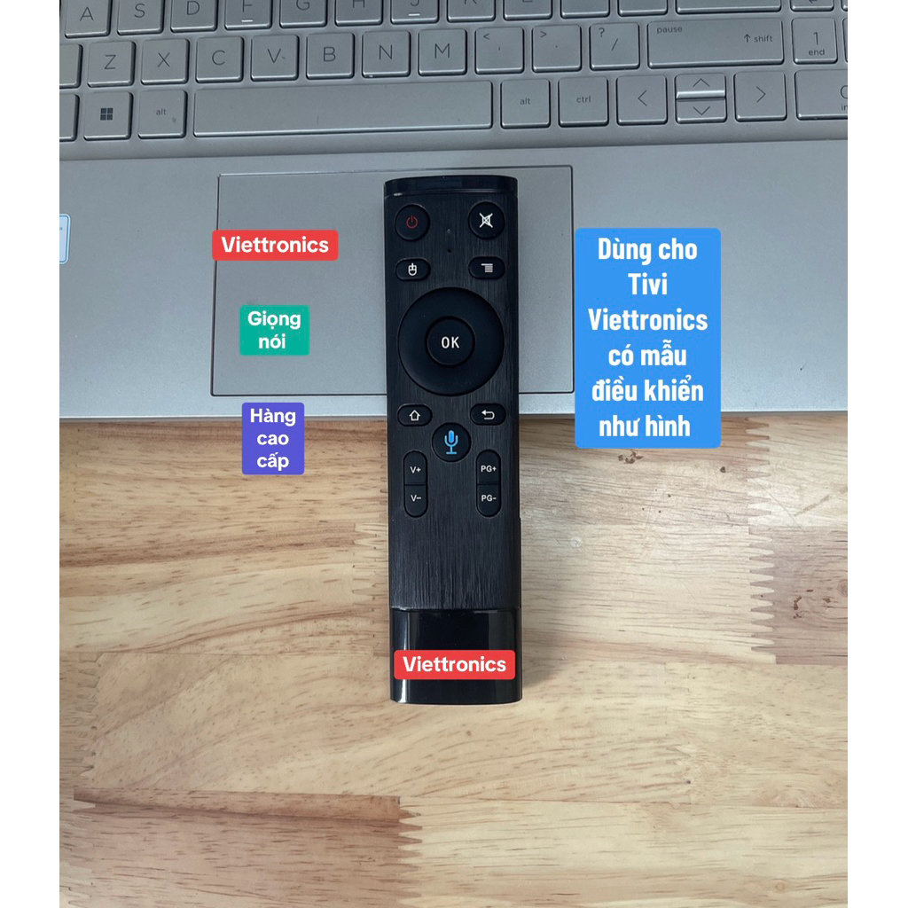 Remote điều khiển Tivi Viettronics giọng nói
