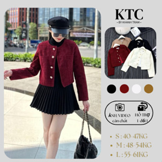 (Sẵn Hàng) Áo khoác dạ nhung cổ tròn 4 màu,áo khoác dạ ngắn trẻ trung,sành điệu